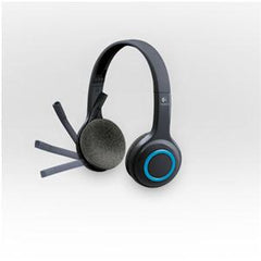 Logitech H600 Headset Stereo - Wireless - 32.8 ft - Over-the-head - Binaural - Ear-cup - Noise Cancelling Microphone - Noise Canceling - Blue, Black  981-000341