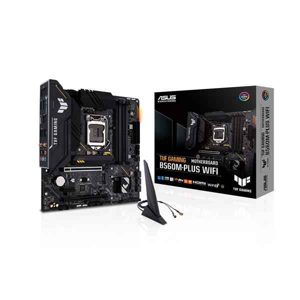 ASUS TUF GAMING B560M-PLUS WIFI  Socket 1200 Intel B560 Chipset  Micro ATX Motherboard