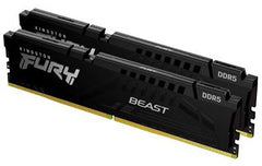 Kingston Fury Beast 32GB (2x16GB) DDR5 5200MT/s CL40 Desktop Memory -  KF552C40BBK2-32  Black