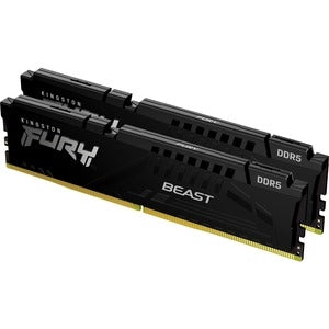 Kingston Fury Beast 64GB (2 x 32GB) DDR5 5600 CL40 - 1.25 V - Retail - Unbuffered Memory Kit -  KF556C40BBK2-64