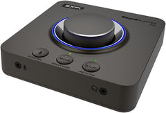 reative Sound Blaster X4 Hi-Res 24bit/192kHz External USB DAC and Amp Sound Card, Super X-Fi, Multi-Channel, 7.1 Discrete Surround, Optical-in, Optical-out, Line-in, Mic-in, Headset-in for PC and Mac