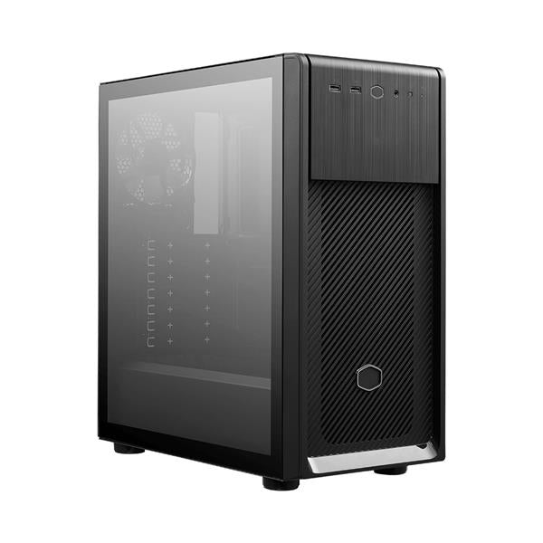 Cooler Master Elite 500 ODD  Black Steel / Plastic / Tempered Glass ATX Mid Tower Computer Case  -  E500-KG5N-S00