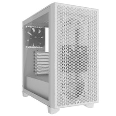 CORSAIR 3000D Tempered Glass Mid-Tower, White, 2x SP120 ELITE Fans -  CC-9011252-WW