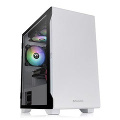 THERMALTAKE S100 Tempered Glass Snow Edition Micro-Tower Case - CA-1Q9-00S6WN-00