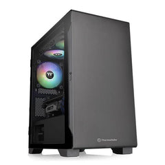 THERMALTAKE S100 Black Tempered Glass Edition Micro-Tower Case - CA-1Q9-00S1WN-00