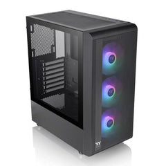 THERMALTAKE S200 TG with 4 x ARGB Lite Fan Mid-Tower Case, Black -  CA-1X2-00M1WN-01