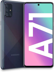 Refurbished ( Excellent) Samsung Galaxy A71 128GB (Canadian Model) A715W 6.7 inch Display Quad  Camera 64MP 5G Black Unlocked Phone