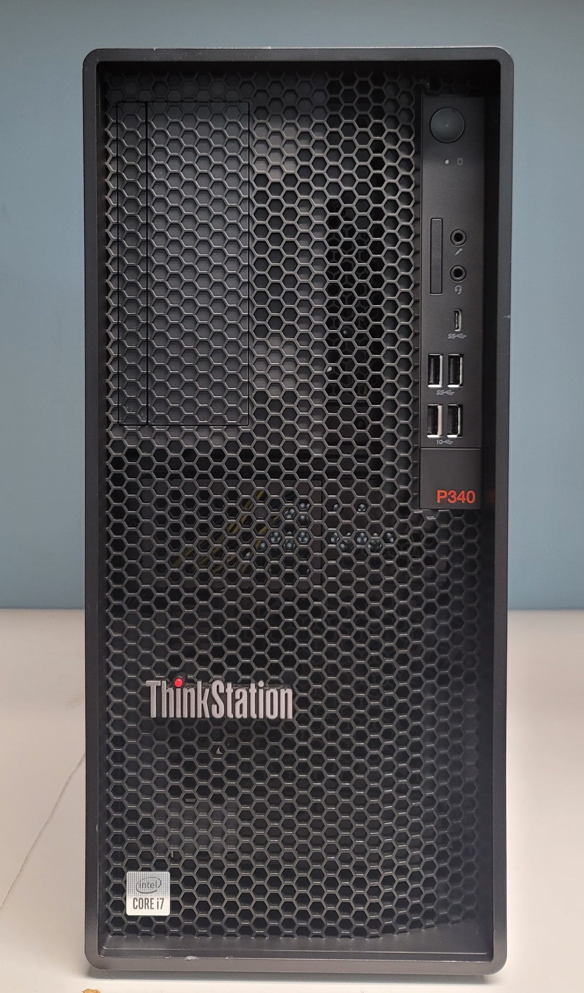 Lenovo ThinkStation P340 Tower Workstation -  Intel Core i7-10700 VPro 2.9GHz, 16GB RAM, 512GB SSD- Nvidia Quadro P1000 4GB Graphics - Windows 11 Pro