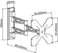 EagleStar Pro 64-0352 Monitor / TV Wall Mount Bracket for 17-37 inch