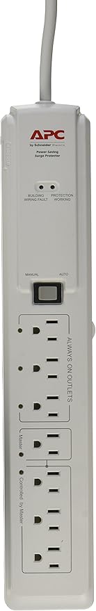 APC P74-CN SurgeArrest Essential 7 Outlet Surge Suppressor-Retail Box