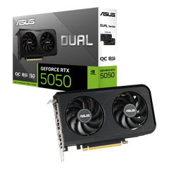 ASUS Dual GeForce RTX 5050 8GB GDDR6 OC Edition DUAL-RTX5050-O8G Graphics Card -  DUAL-RTX5050-O8G