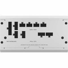 CORSAIR RM750x Shift Fully Modular ATX Power Supply - 80 Plus Gold - ATX 3.1 - PCIe 5.1 - Zero RPM - Modular Side Interface - White -  CP-9020273-NA
