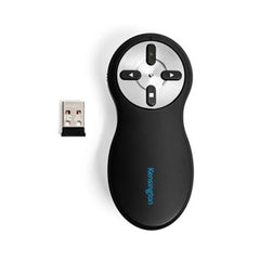 Kensington Presentation Pointer Wireless - Wi-Fi - 2.40 GHz - Black, White - USB - 4 Button(s) - K33271WW