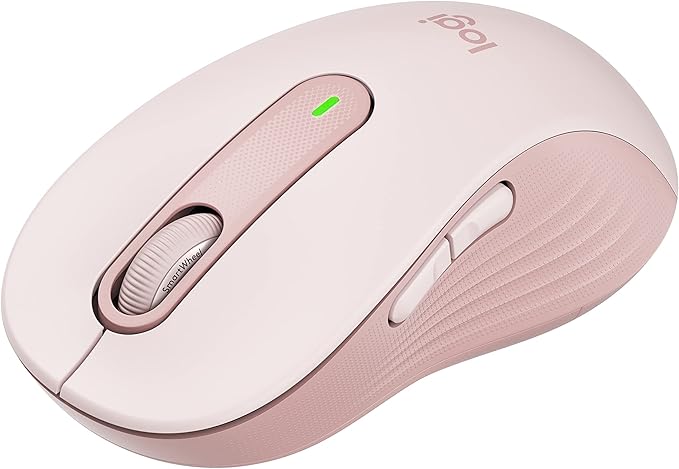 Logitech Signature M650 (Rose) Optical - Wireless - Bluetooth/Radio Frequency - Rose - USB - 2000 dpi - Scroll Wheel - 5 Button(s) - 5 Programmable Button(s) -  910-006251