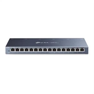 TP-Link  TL-SG116 16-Port Gigabit Desktop Switch 16 Ports - 2 Layer Supported - Twisted Pair - Desktop, Wall Mountable - 2 Year Limited Warranty