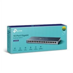TP-Link  TL-SG116 16-Port Gigabit Desktop Switch 16 Ports - 2 Layer Supported - Twisted Pair - Desktop, Wall Mountable - 2 Year Limited Warranty