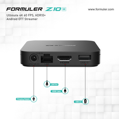 Formuler Z10 SE Android 10 Dual  Band WiFi 2GB Ram 4GB ROM 4K  IPTV Box - Formuler Z10SE