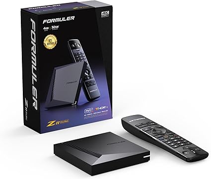 Formuler Z11 Pro Max  BT1 4K Android 11 Dual Band 5G Gigabit LAN 4GB Ram 32GB Storage with Premium IR1 Remote Control (Bluetooth Edition)