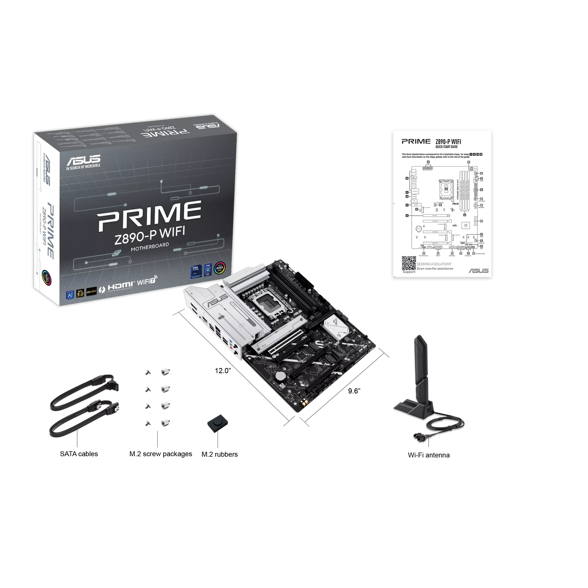 ASUS PRIME Z890-P WIFI Z890 LGA 1851 ATX motherboard, Intel® Core™ Ultra Series 2 Ready