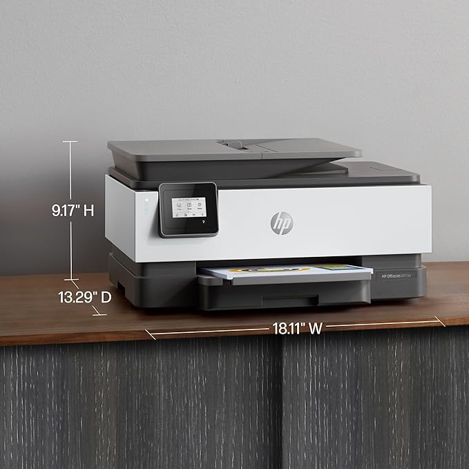 HP OfficeJet 8015e All-in-One Wireless Color Printer for Home Office, Works with Alexa - Grey - 228F5A