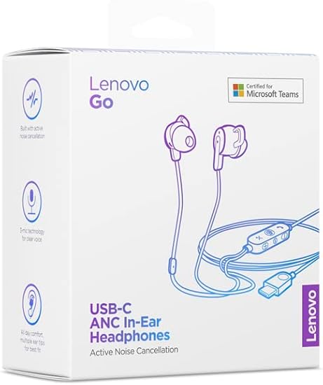 Lenovo Go USB-C ANC In-Ear Headphones - GXD1C99237 - (Open Box)